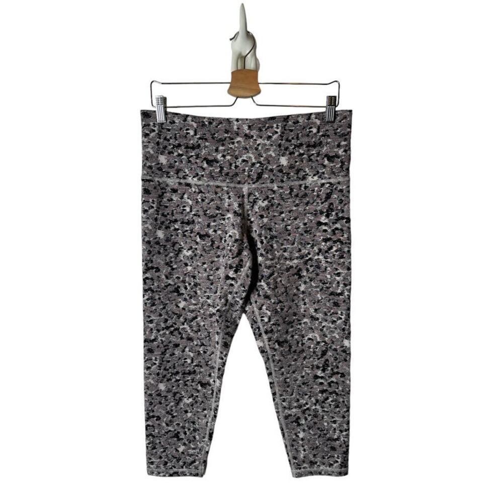 Athleta 1X Elation Textured 7/8 Tight Meadow Decadent Chocolate Crop Legging